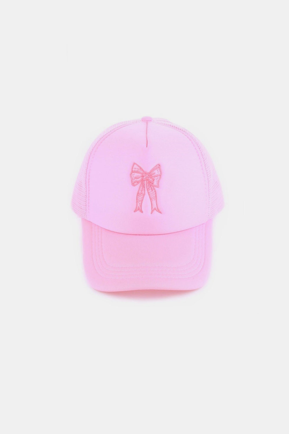 Ribbon Bow Embroidery Trucker Hat