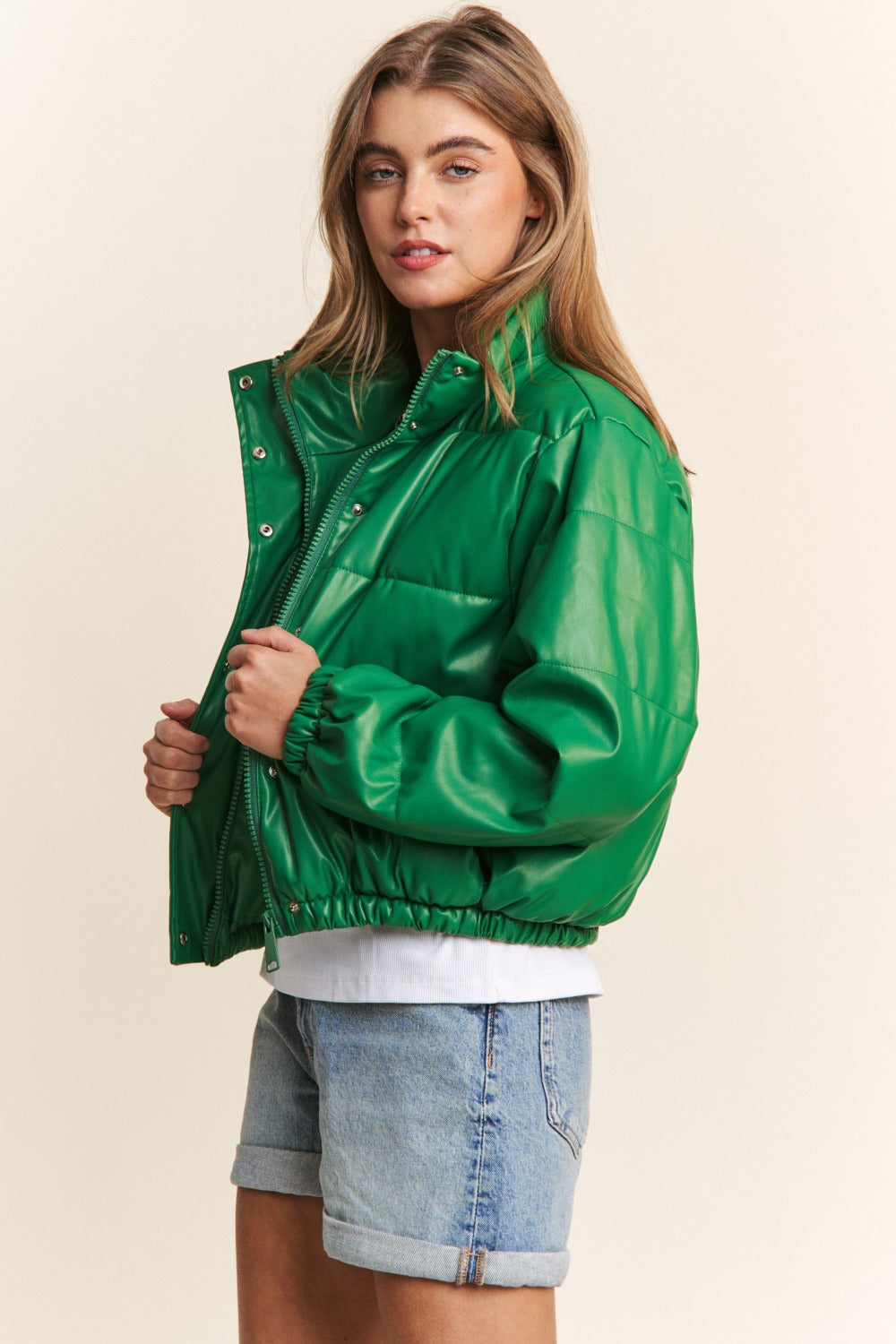 J.NNA Crop Puff Jacket